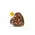 Large milk chocolate heart with hazelnuts